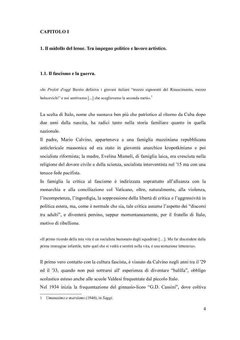 Anteprima della tesi: I sentieri di Italo Calvino, Pagina 4