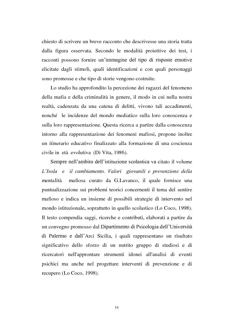 Anteprima della tesi: Il mondo a una dimensione della mafia fratture di un sistema monadico: un contributo di ricerca nell'area sud orientale della Sicilia, Pagina 6