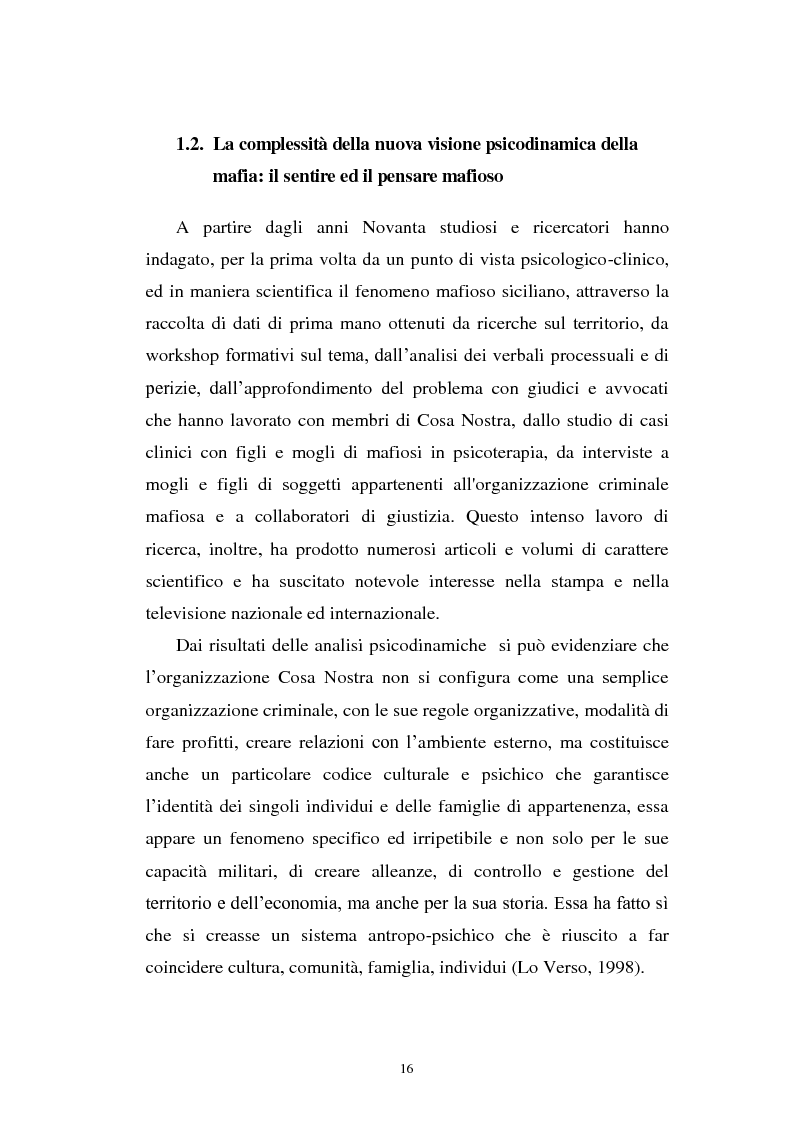 Anteprima della tesi: Il mondo a una dimensione della mafia fratture di un sistema monadico: un contributo di ricerca nell'area sud orientale della Sicilia, Pagina 8
