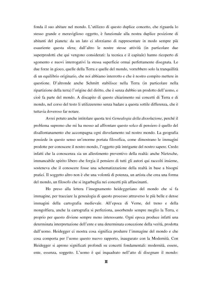 Anteprima della tesi: Genealogia dello spazio globale. Ricami del mondo, richiami della terra., Pagina 3