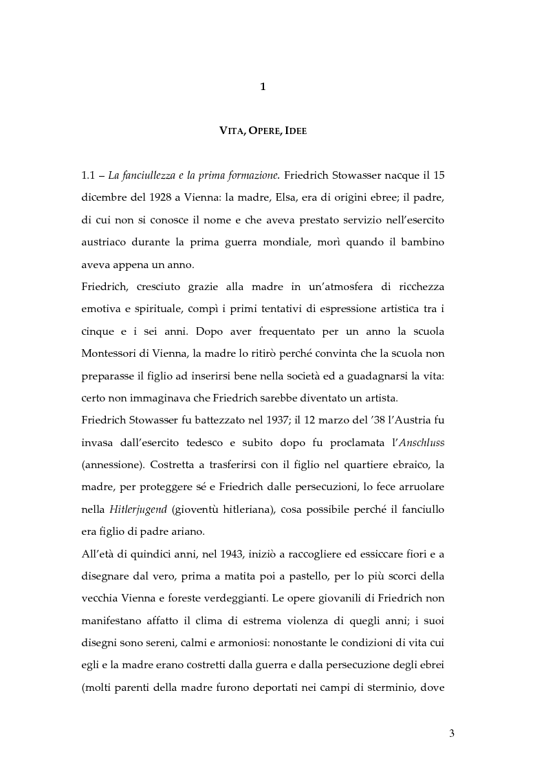 Anteprima della tesi: Hundertwasser e l'Italia 1955 - 1980. Testimonianze di una relazione., Pagina 3