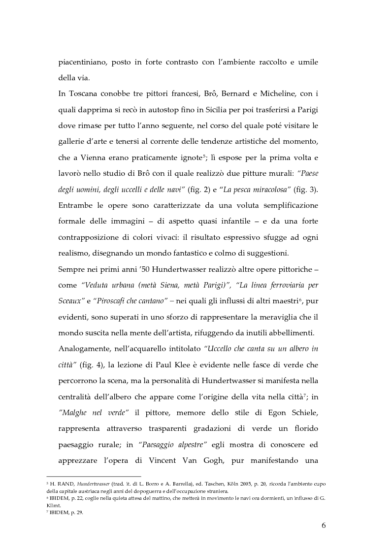 Anteprima della tesi: Hundertwasser e l'Italia 1955 - 1980. Testimonianze di una relazione., Pagina 6