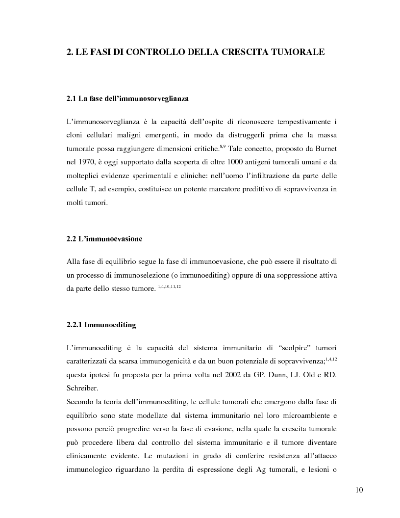 Anteprima della tesi: L'immunosoppressione tumorale nel carcinoma renale, Pagina 7