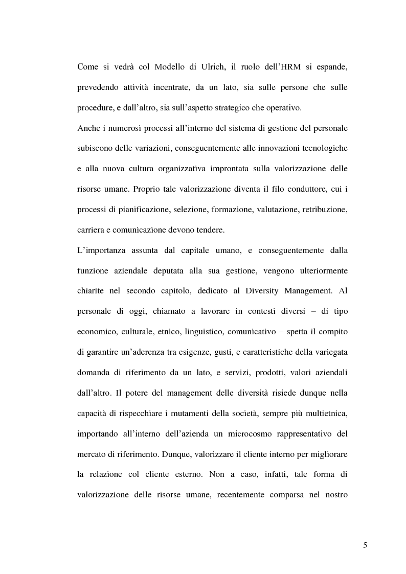 Anteprima della tesi: Gestione delle risorse umane in azienda e Management multiculturale, Pagina 2