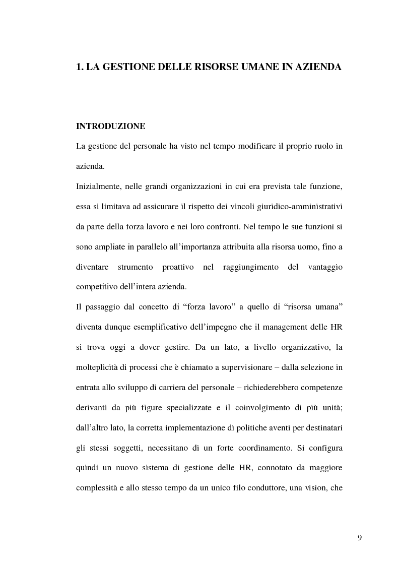 Anteprima della tesi: Gestione delle risorse umane in azienda e Management multiculturale, Pagina 6