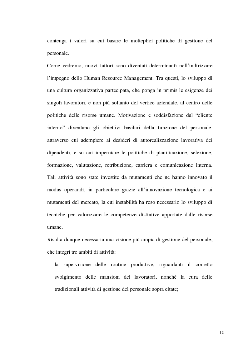 Anteprima della tesi: Gestione delle risorse umane in azienda e Management multiculturale, Pagina 7