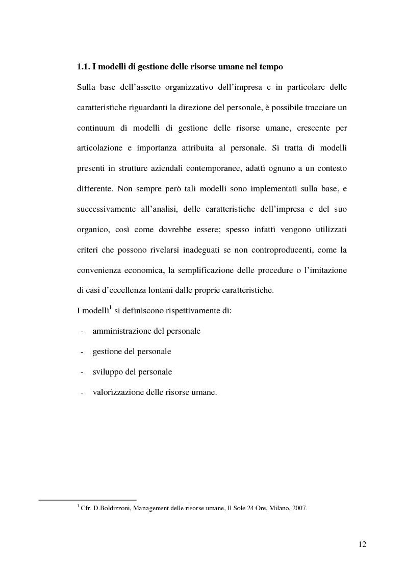 Anteprima della tesi: Gestione delle risorse umane in azienda e Management multiculturale, Pagina 9