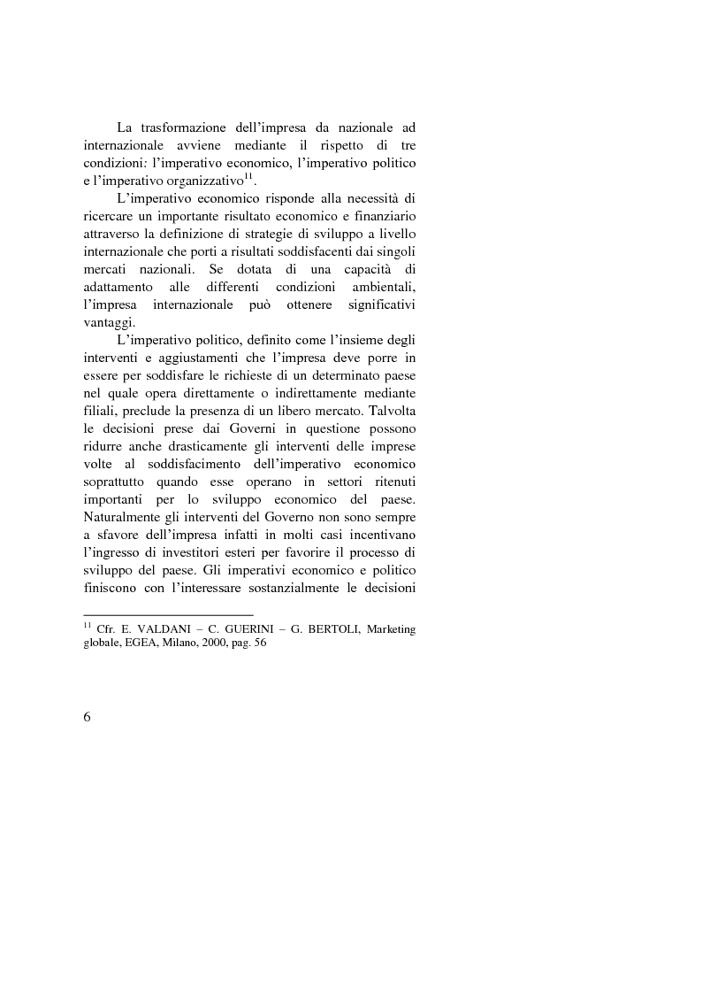 Anteprima della tesi: Il ruolo dell'importatore in uno scenario globale, Pagina 6