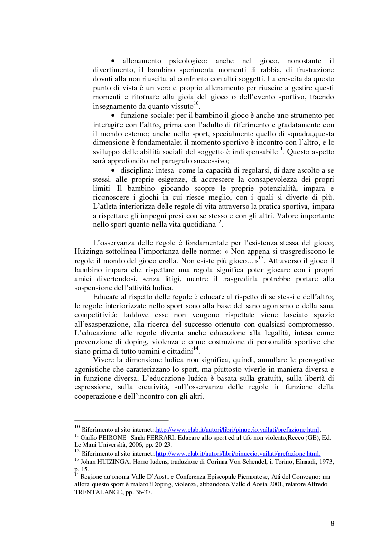 Anteprima della tesi: Il valore educativo dello sport - Una ricerca empirica, Pagina 4