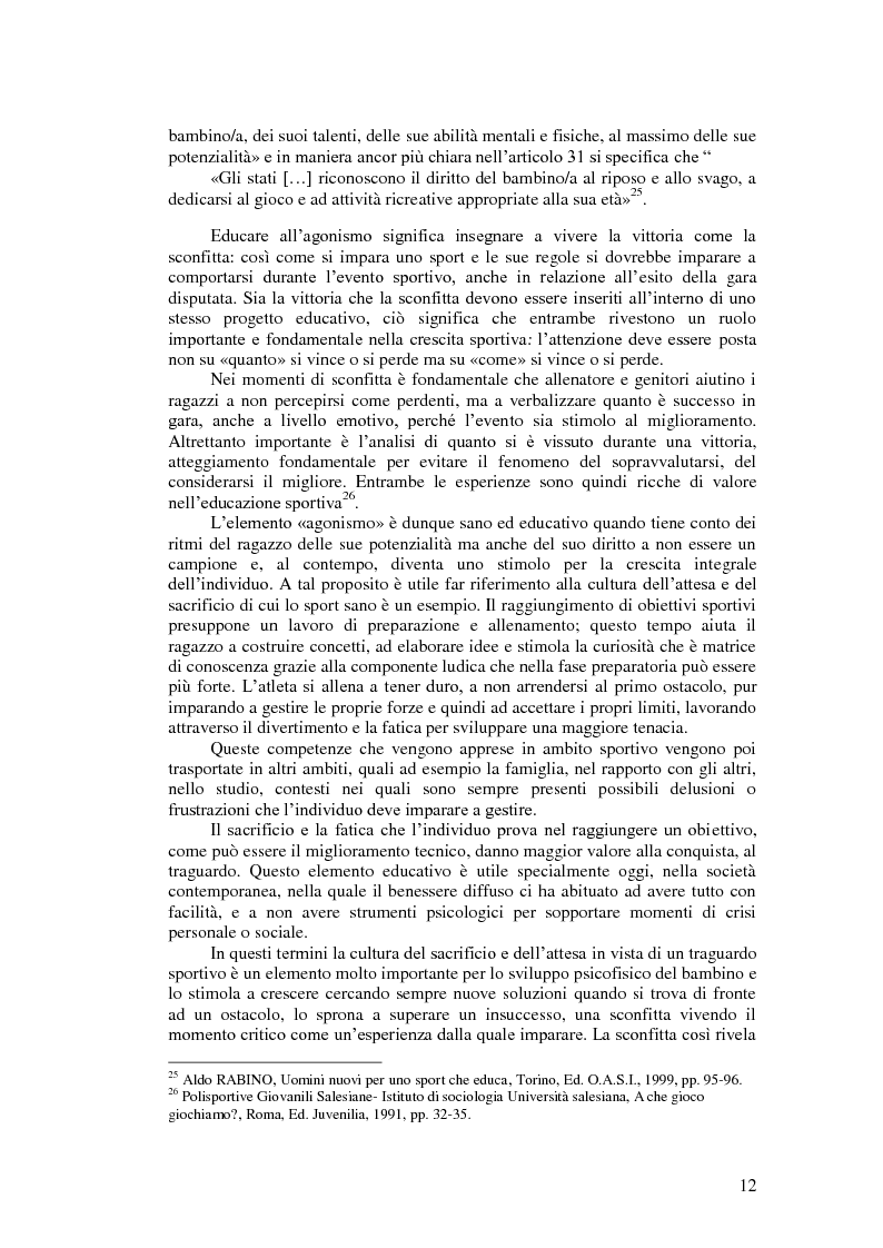 Anteprima della tesi: Il valore educativo dello sport - Una ricerca empirica, Pagina 8