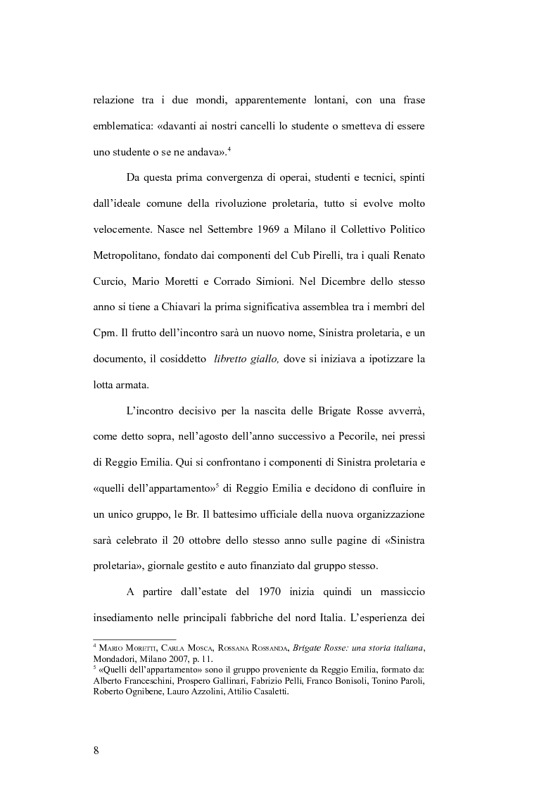 Anteprima della tesi: Il cinema e la lotta armata in Italia: dalla fabbrica al caso Moro, Pagina 8