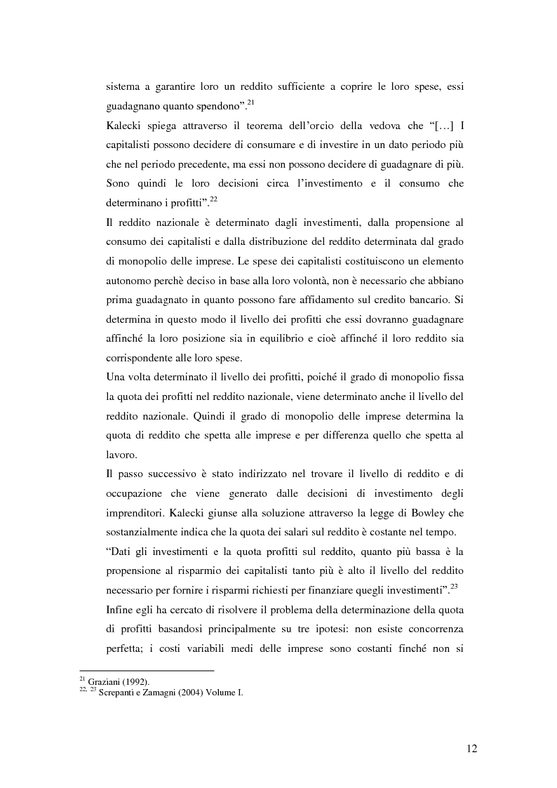 Anteprima della tesi: La distribuzione del reddito dentro e tra le classi sociali: un confronto internazionale, Pagina 12