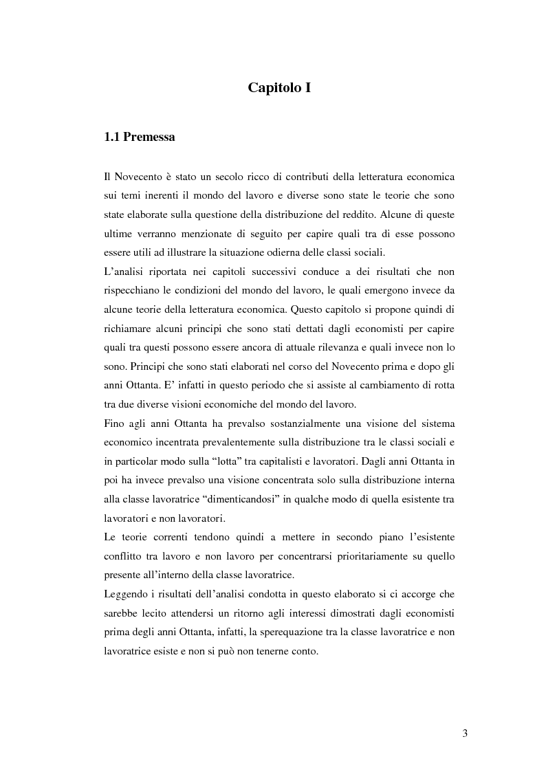 Anteprima della tesi: La distribuzione del reddito dentro e tra le classi sociali: un confronto internazionale, Pagina 3