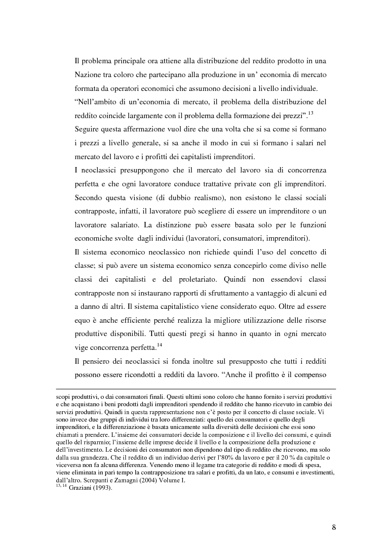 Anteprima della tesi: La distribuzione del reddito dentro e tra le classi sociali: un confronto internazionale, Pagina 8