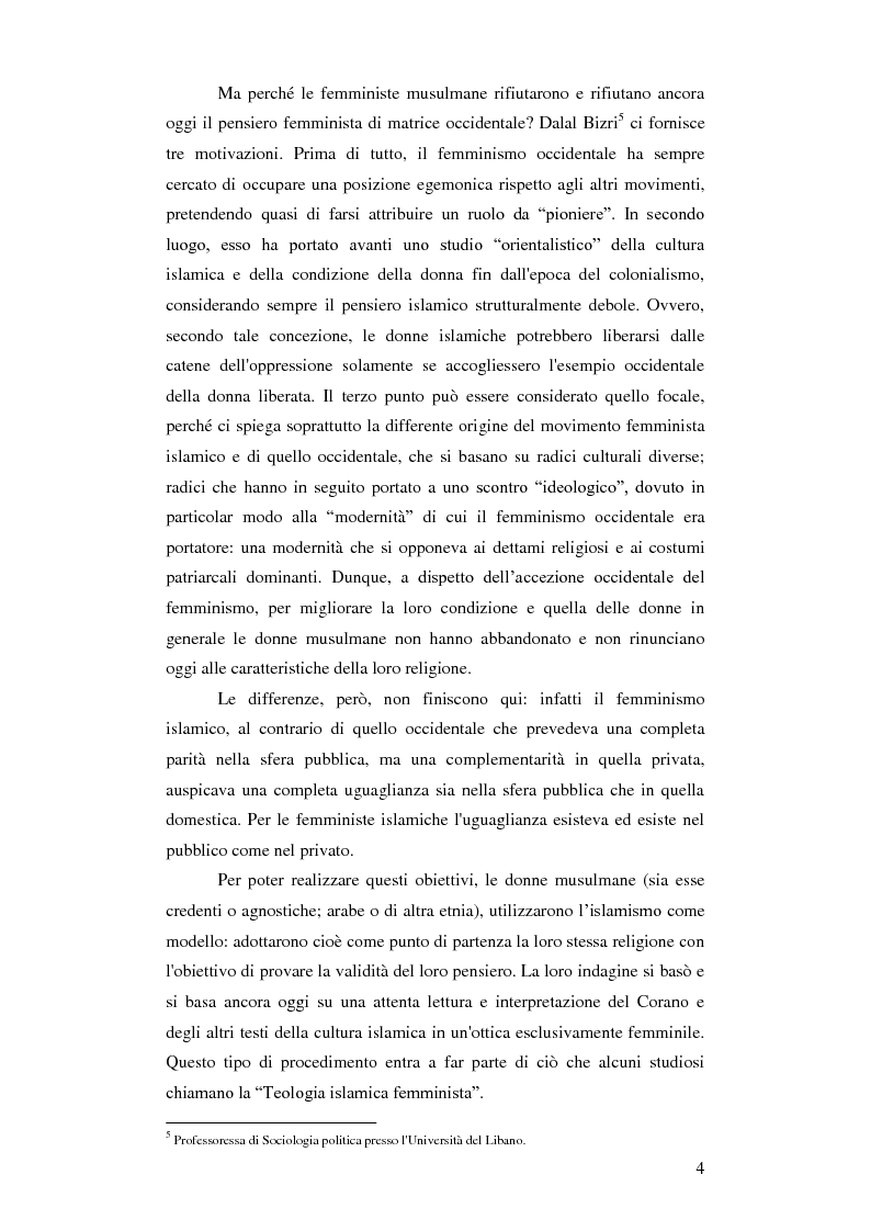 Anteprima della tesi: Femminismi Islamici: una tesi comparativa tra storie e memorie., Pagina 5