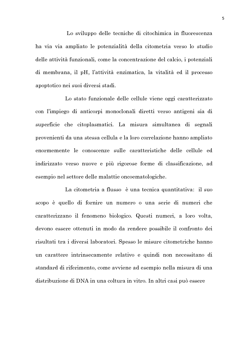 Anteprima della tesi: Studio dell’apoptosi in una linea cellulare umana di adenocarcinoma mammario - mcf 7 - mediante utilizzo di tecniche di citometria a flusso, Pagina 3