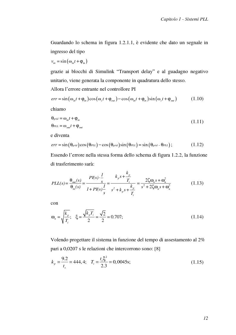 Anteprima della tesi: Implementazione su DSP TMS320F2812 di tecniche di sincronizzazione monofase, Pagina 15