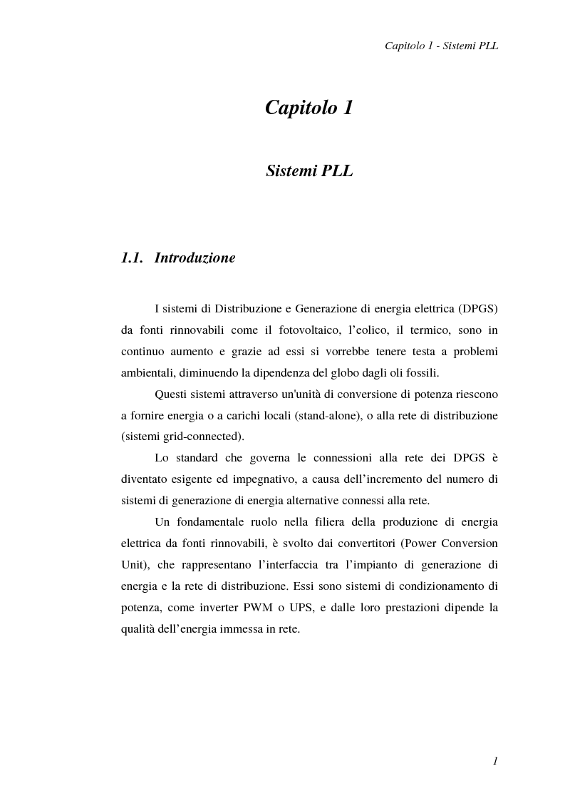 Anteprima della tesi: Implementazione su DSP TMS320F2812 di tecniche di sincronizzazione monofase, Pagina 4
