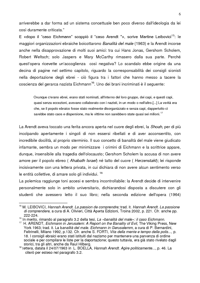 Anteprima della tesi: Prassi e contemplazione in Hannah Arendt, Pagina 6