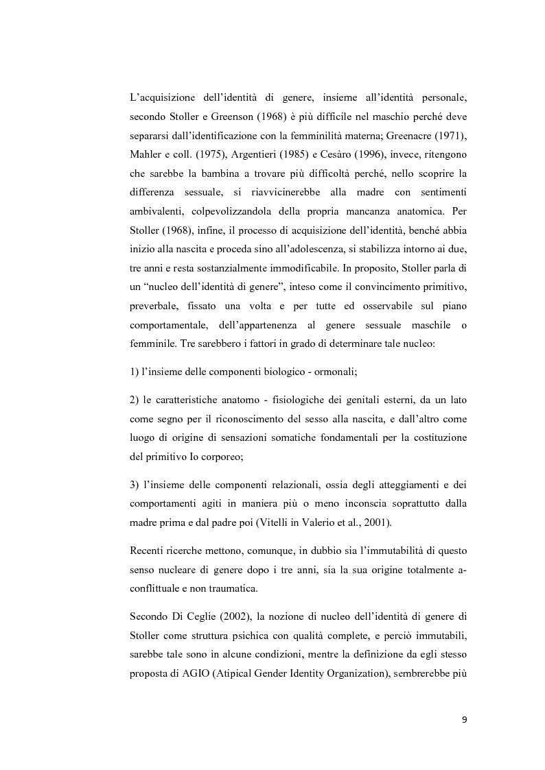 Anteprima della tesi: Disturbo dell'identità di genere: attuali direzioni di ricerca, Pagina 5