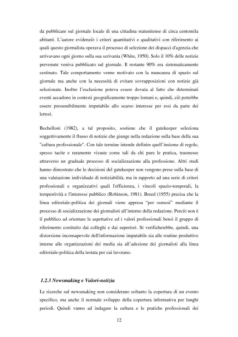 Estratto dalla tesi: La rappresentazione delle catastrofi nei mezzi di informazione: il terremoto d’Abruzzo del 2009