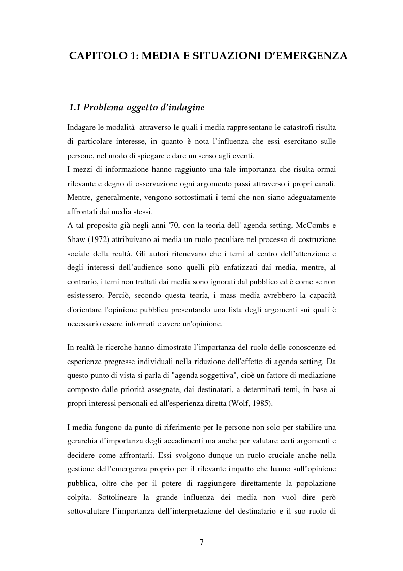 Anteprima della tesi: La rappresentazione delle catastrofi nei mezzi di informazione: il terremoto d’Abruzzo del 2009, Pagina 4