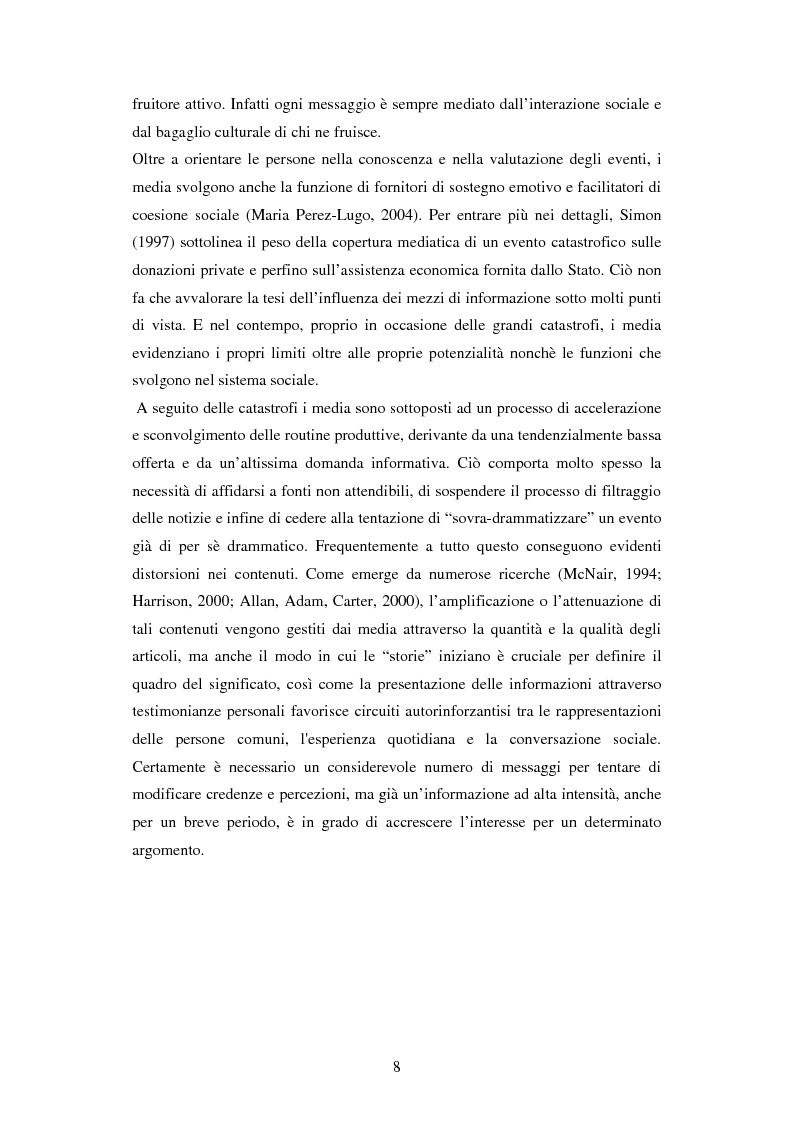Anteprima della tesi: La rappresentazione delle catastrofi nei mezzi di informazione: il terremoto d’Abruzzo del 2009, Pagina 5