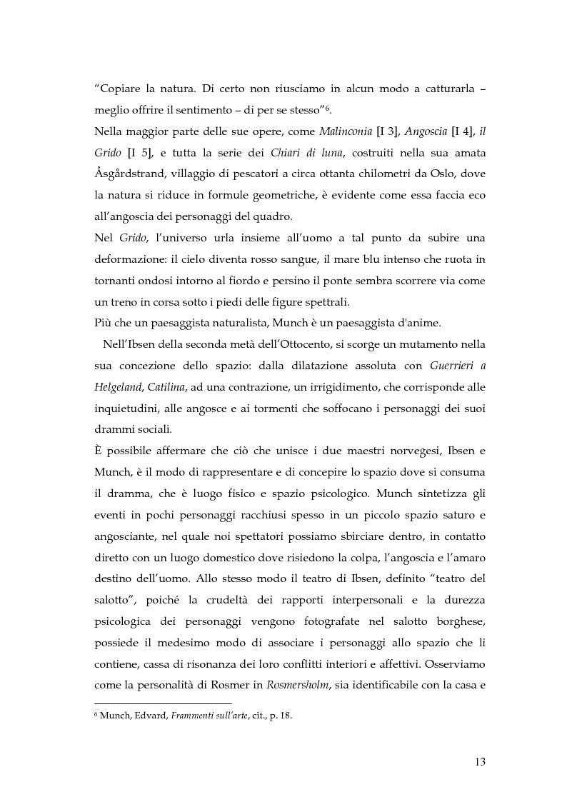 Anteprima della tesi: Spazio e personaggio nel teatro di Ibsen con riferimenti alla produzione di Munch, Pagina 10