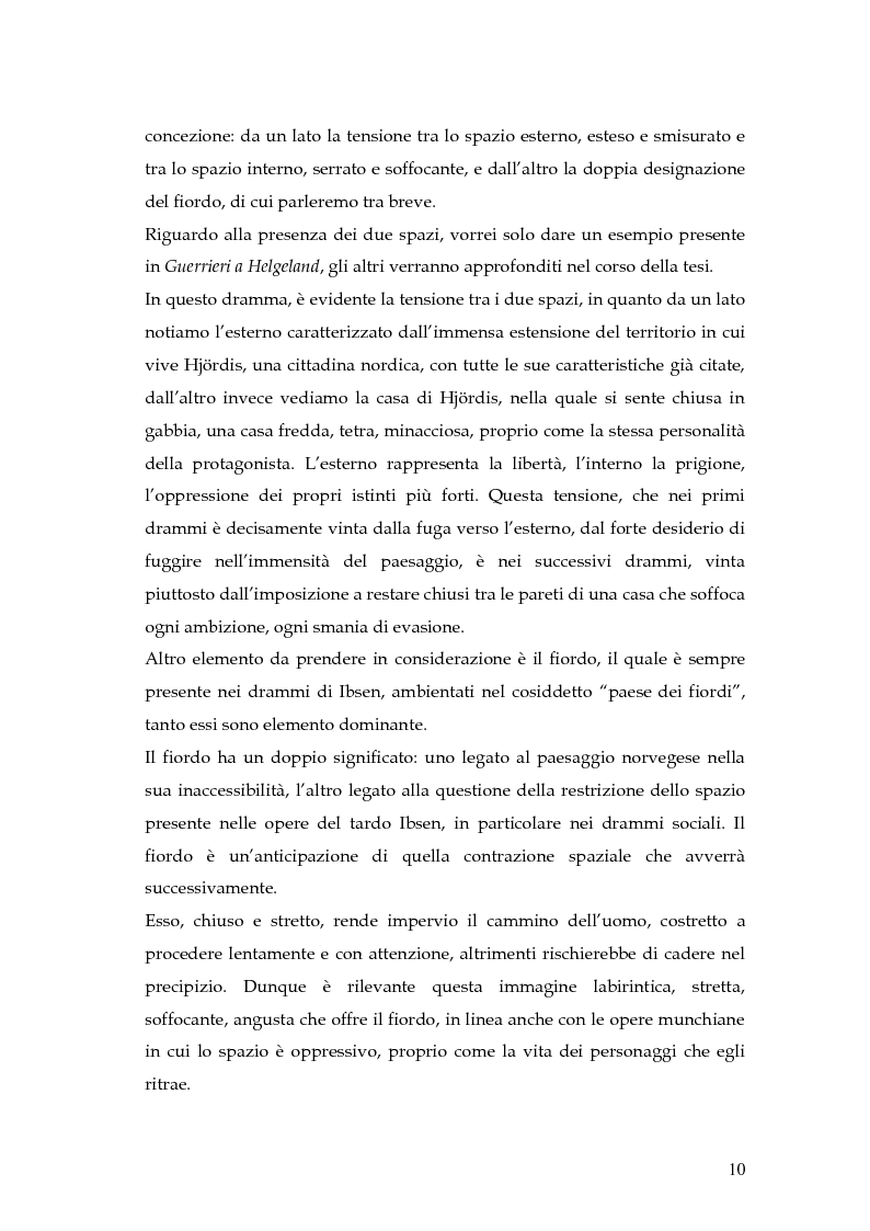 Anteprima della tesi: Spazio e personaggio nel teatro di Ibsen con riferimenti alla produzione di Munch, Pagina 7