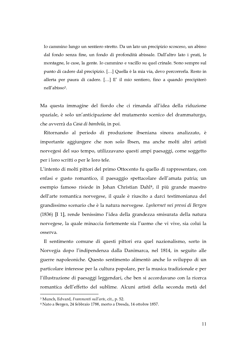 Anteprima della tesi: Spazio e personaggio nel teatro di Ibsen con riferimenti alla produzione di Munch, Pagina 8