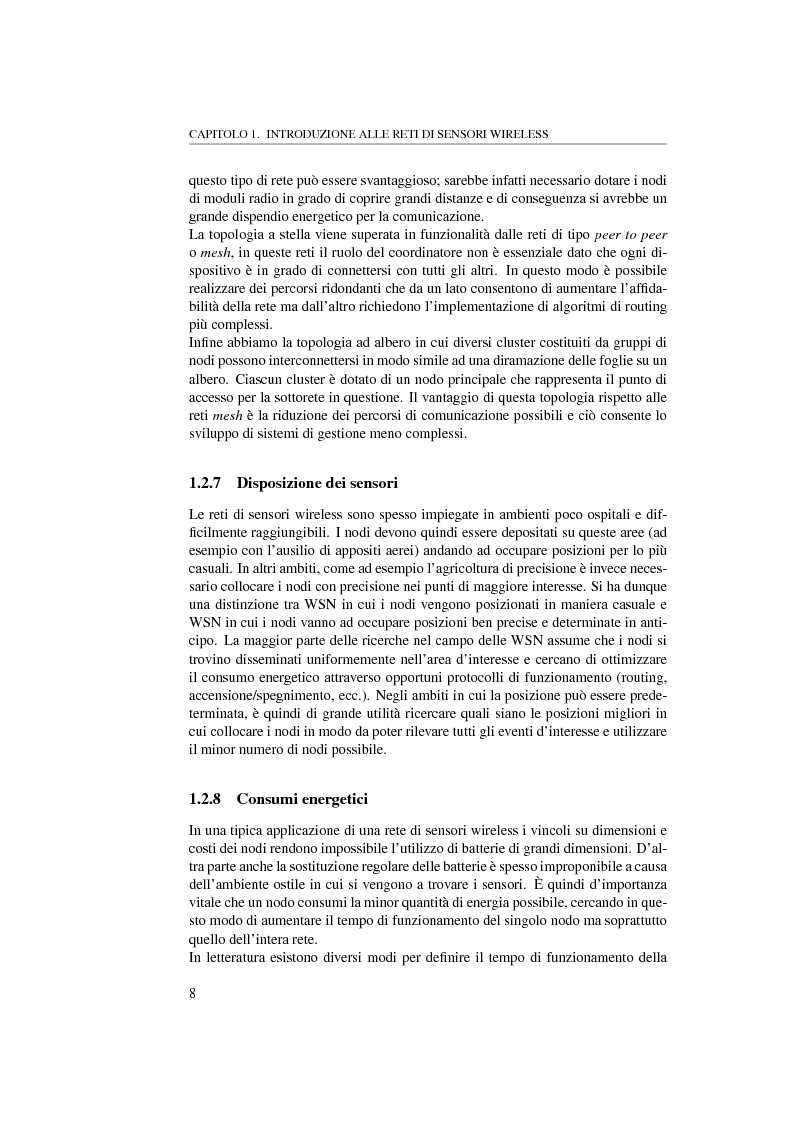 Anteprima della tesi: Massimizzare il lifetime di una rete wireless mediante il posizionamento ottimo dei sensori, Pagina 8