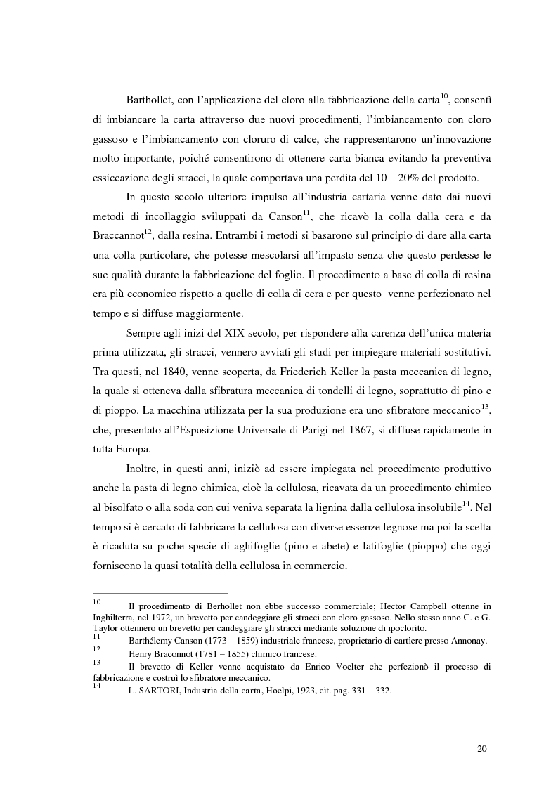Estratto dalla tesi: Tra tradizione e innovazione: l'industria della carta in Italia