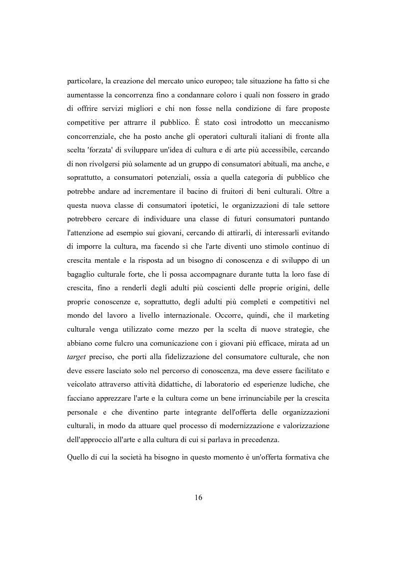 Anteprima della tesi: Performing arts marketing e management, Pagina 13