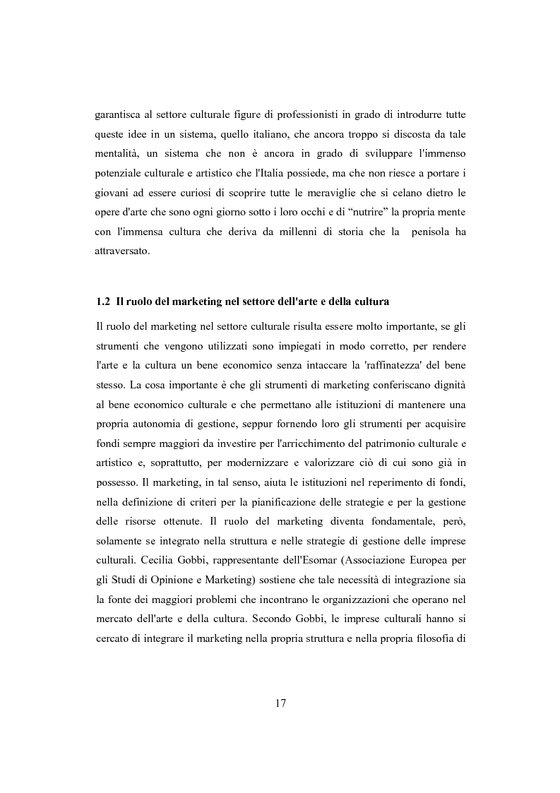 Anteprima della tesi: Performing arts marketing e management, Pagina 14