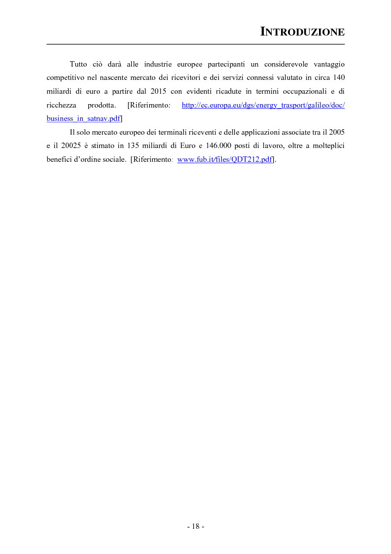 Anteprima della tesi: Analisi ed applicazioni aerospaziali del SIS (Signal In Space) del sistema Galileo, Pagina 8