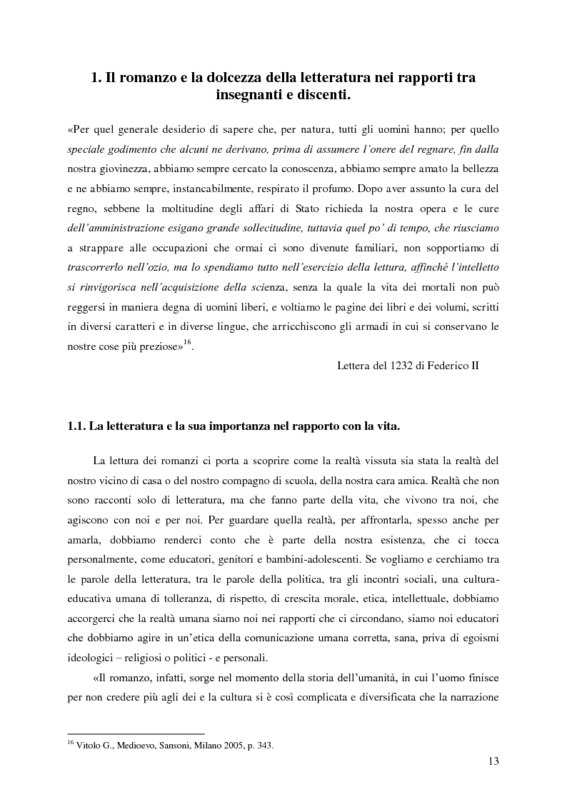 Anteprima della tesi: Identità umana, storia, letteratura. Il rapporto docente-studente., Pagina 10