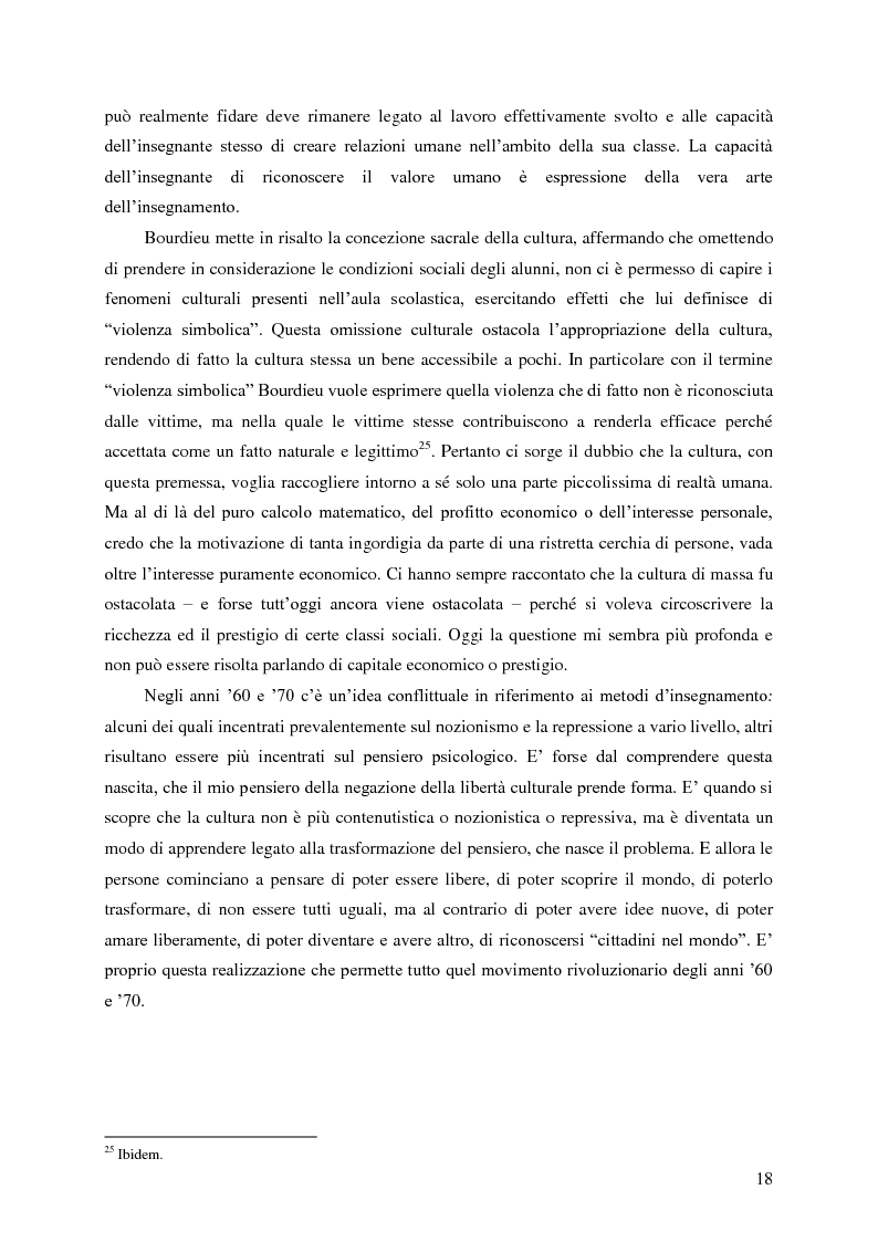 Anteprima della tesi: Identità umana, storia, letteratura. Il rapporto docente-studente., Pagina 15