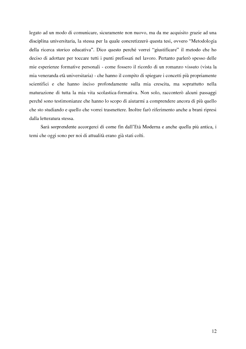 Anteprima della tesi: Identità umana, storia, letteratura. Il rapporto docente-studente., Pagina 9