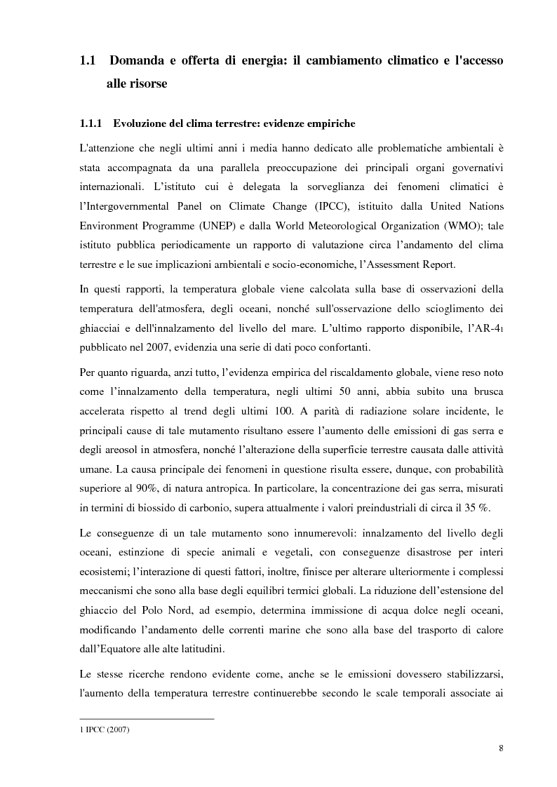 Anteprima della tesi: L'Italia torna al nucleare: elementi critici per la valutazione, Pagina 2