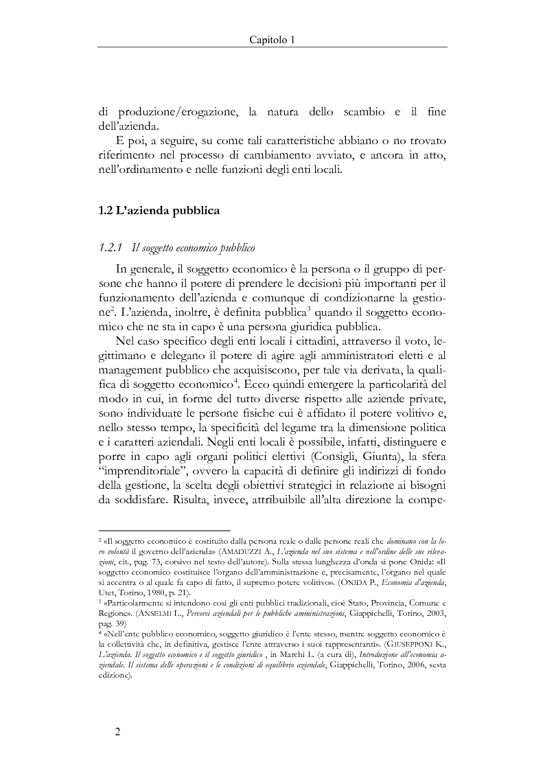 Anteprima della tesi: Il Bilancio sociale negli enti locali. Esperienze a confronto., Pagina 2