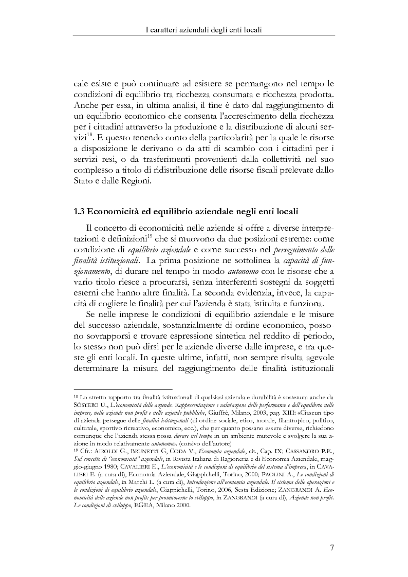 Anteprima della tesi: Il Bilancio sociale negli enti locali. Esperienze a confronto., Pagina 7
