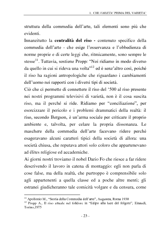 Anteprima della tesi: Signore e Signori, ecco a voi il varietà. L'evoluzione di un genere: dai primi varietà al one man show., Pagina 15