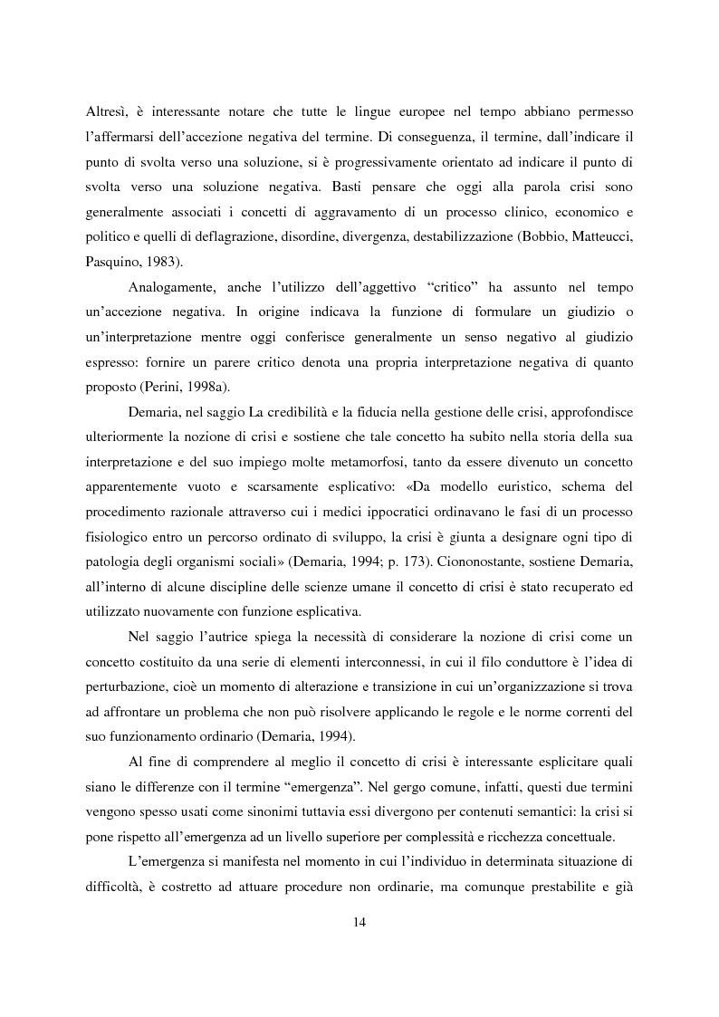 Anteprima della tesi: Crisis Management: la crisi finanziaria e la comunicazione delle banche, Pagina 3