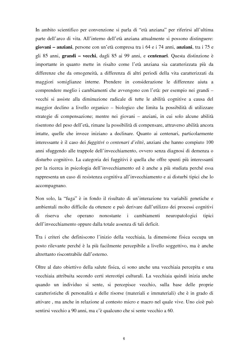 Anteprima della tesi: L’invecchiamento e il ruolo delle emozioni inconsapevoli in un compito di memoria di lavoro, Pagina 7