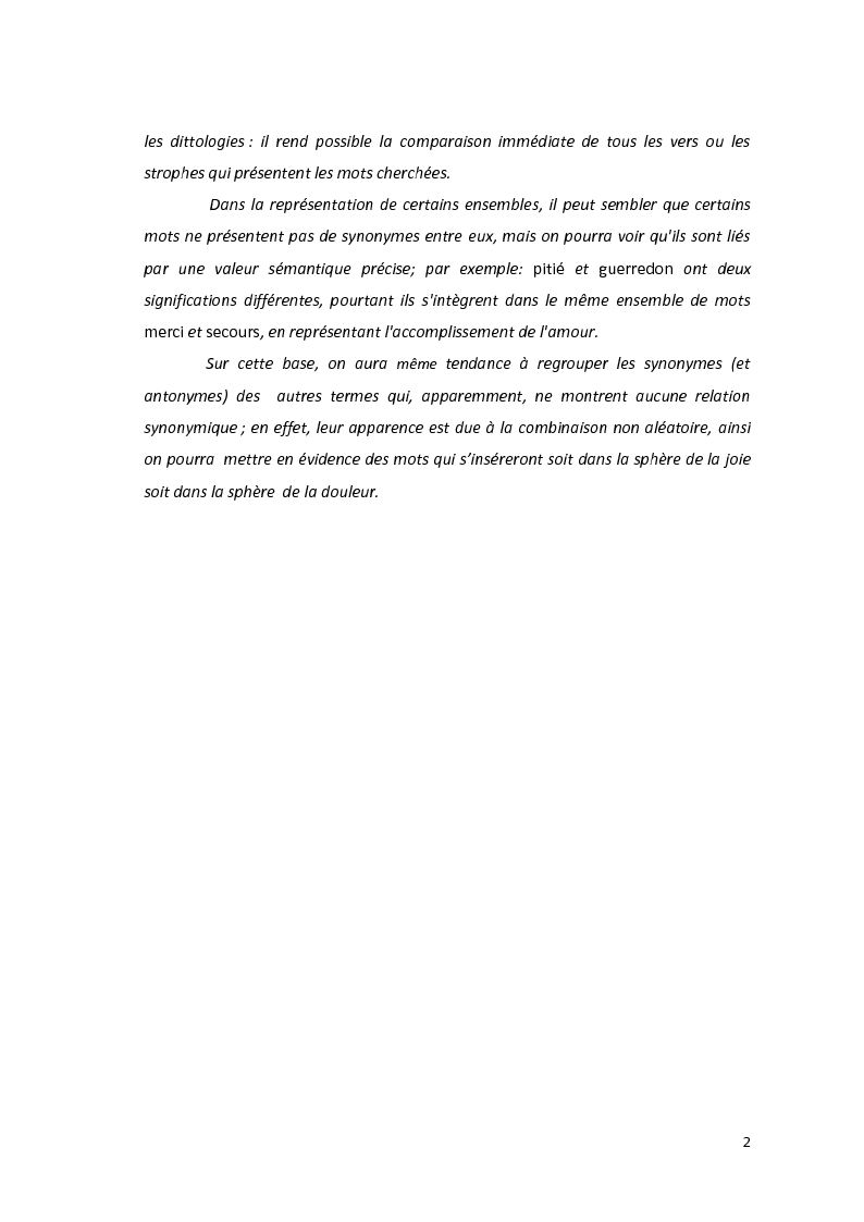 Anteprima della tesi: Le dittologie di joie nella lirica oitanica, Pagina 2