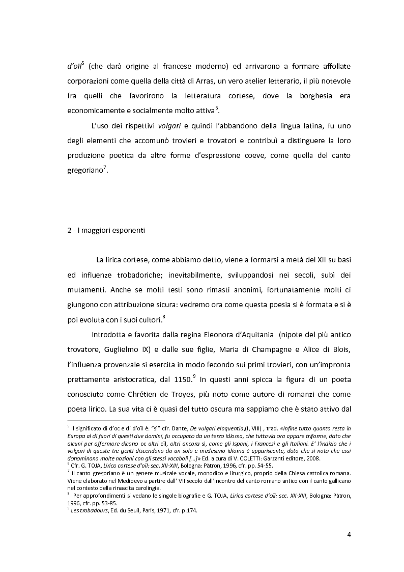 Anteprima della tesi: Le dittologie di joie nella lirica oitanica, Pagina 4