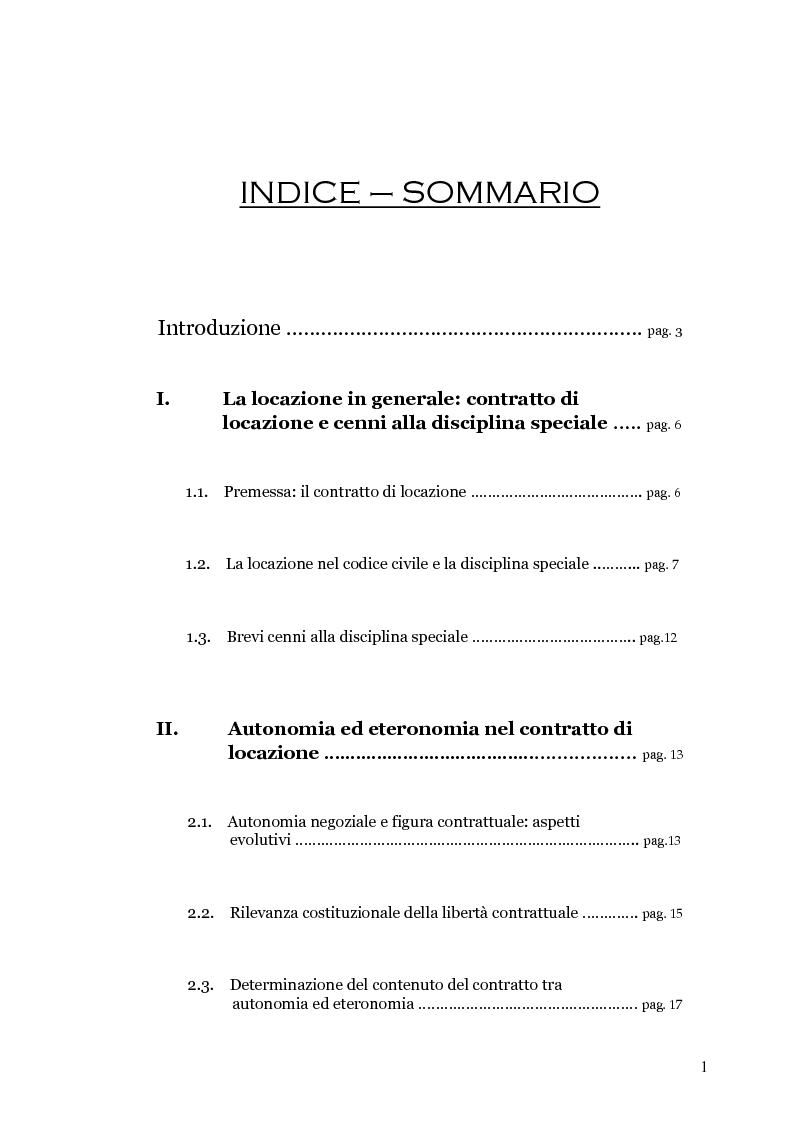 Contratto Di Locazione Di Immobili Ad Uso Abitativo Indice