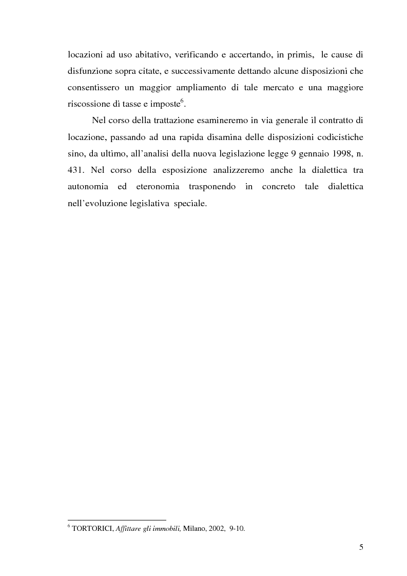 Anteprima della tesi: Contratto di locazione di immobili ad uso abitativo, Pagina 3
