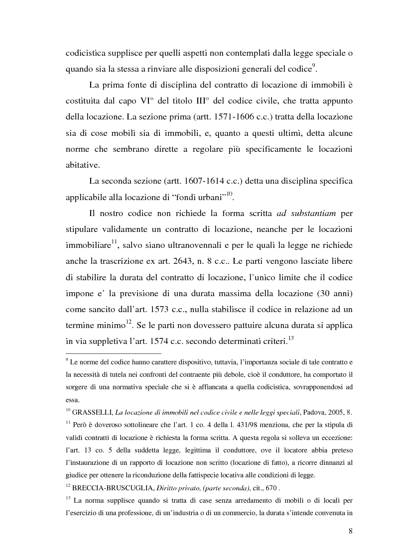 Anteprima della tesi: Contratto di locazione di immobili ad uso abitativo, Pagina 6