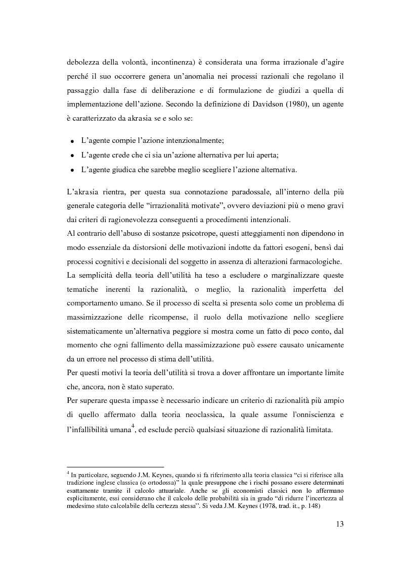 Anteprima della tesi: Processi cognitivi nelle decisioni di consumo intertemporale: evidenze sperimentali e implicazioni per la teoria del marketing, Pagina 10